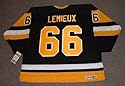 MARIO LEMIEUX Pittsburgh Penguins 1992 CCM Vintage Throwback Away NHL Hockey Jersey