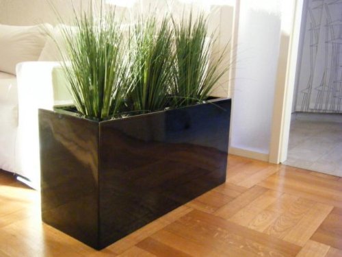 Pflanztrog Hochglanz aus Fiberglas,