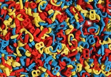 ABC 123 Edible Confetti Sprinkles - 8 oz