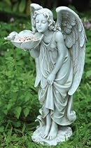 Big Sale Garden Collection, Girl Angel Bird Feeder Statue, 17" H
