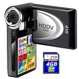 SVP HDDV-2300-Black 11MP Max 2.4-inch LCD Digital Video Camcorder with Speaker + FREE SVP 4GB SDHC Memory Card