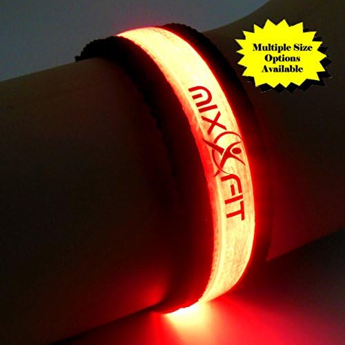 Mixxfit Reflective Adjustable Armband for Running Biking or Walking High Visibility Night Flashing Light. Great for Jogging, Running, Cycling or Walking on Dark And/or Foggy Days. Safety First with This LED Night Light. Light-weight with Loads of Brightness.
