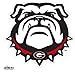 NCAA Siskiyou Sports Fan Shop Georgia Bulldogs Logo Magnets 8 inch sheet Team Color