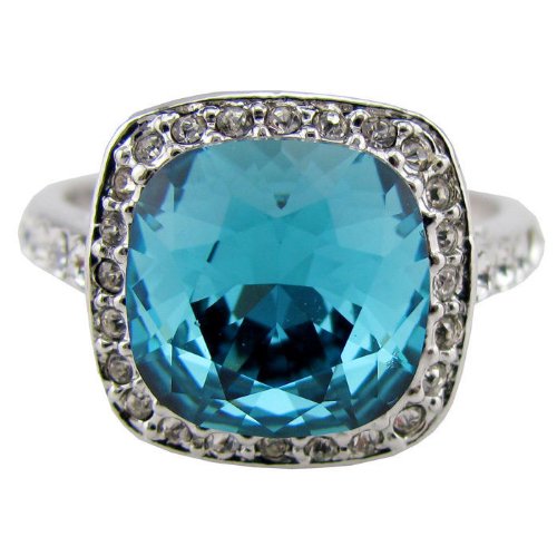 Fashion Plaza Women's Cubic Zirconia Wedding Engagement Ring R232
