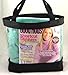 Medium Clear Tote Bag with Interior Pocket and Zipper Closure