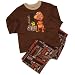Dinosaur Train "T-Rex Dino Facts" Toddler Boys Poly Pajamas Set, Brown
