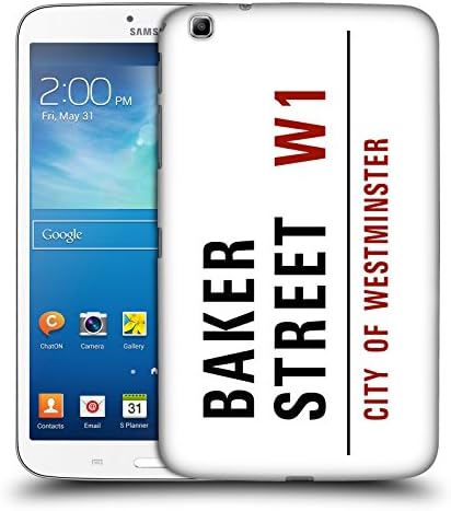 Official City Of Westminster Baker Street Signs Hard Back Case for Samsung Galaxy Tab 3 8.0