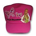 Disney Hannah Montana Girl's Newsboy Cap Hat with Rhinestoned Butterfly