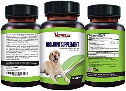 New Season Sales !!! #1 Best Seller- Vetrelax Premium Dog Bones and Joint Supplements with Glucosamine, Chondroitin &amp; MSM for Hip and Joint/ Pain Relief/ Repairs Bones, Joints &amp; Cartilage. Dog Vitamins &amp; Treats for Small, Medium &amp; Large Dogs. 100% Money Back Guarantee