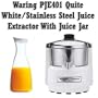 Waring PJE401 Quite White/Stainless Steel Juice Extractor With Juice Jar