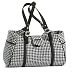 Houndstooth Saddle Quilted Handbag