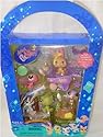 Littlest Pet Shop Figures Playset 2008 Spring Basket with 5 Pets