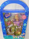Littlest Pet Shop Figures Playset 2008 Spring Basket with 5 Pets