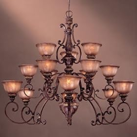 Minka 1359-177 Illuminati 3 Tier Chandelier, Illuminati Bronze by Minka