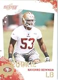 Navorro Bowman RC - San Francisco 49ers (RC - Rookie Card) 2010 Score Football Card - NFL Trading Card in Screwdown Case
