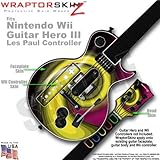 Alecias Swirl 01 Yellow Skin by WraptorSkinz TM fits Nintendo Wii Guitar He ....