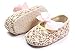Kuner Baby Girls Lace Flowers Bow Mary Jane Princess Shoes No-Slip First Walkers Shoes