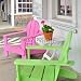 Wallmonkeys Peel and Stick Wall Decals - Colorful Colourful Neon Pink and Lime Green Beach Chairs, W
