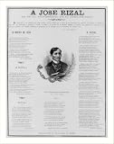 Historic Print (M): [Jose Rizal, 1861-1896. Memorial broadside with bust portrait, on the 3rd anniversary of