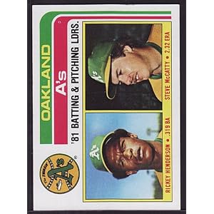 1982 Topps Rickey Henderson Baseball