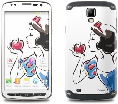 Snow White Sketch Design Protective Decal Skin Sticker (Matte Satin Coating) for Samsung Galaxy S4 Active i9525 Cell Phone