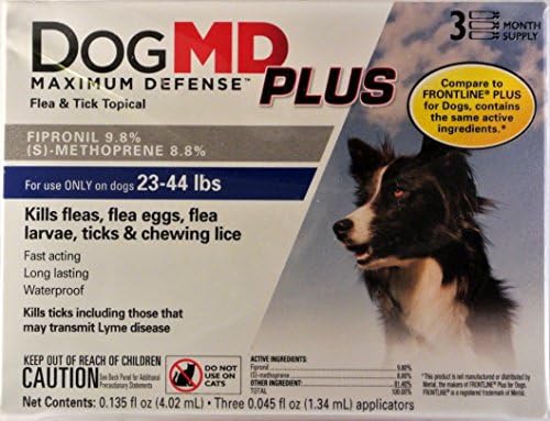 Dog MD Plus 23-44 Lb Dog Flea & Tick Treatment 3 Count