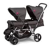 Poussette Double Tandem Grise