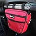 Bartact Universal Jeep Wrangler JK,TJ,YJ,CJ Passenger Grab Handle UV Protected Polyester Dash Bag-Pouch (Red)