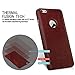 iPhone 6/6s Case - TURATA [Slim fit] Premium PU Leather Surface Coated Non Slip PC Back Thin Protection Hard Case for iPhone 6/6s - Brown