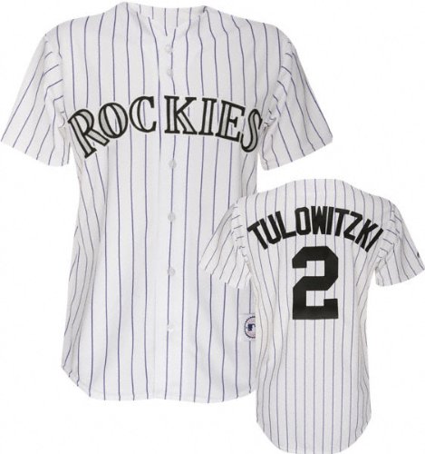 Buy Troy Tulowitzki Colorado Rockies Home White Purple MLB Replica Jersey