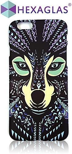 Hexaglas Aztec Style Animal Kingdom Textured iPhone 6 Cases (Siberia Wolf)