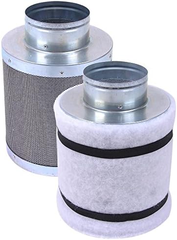 (Ship from USA) 4" 150CFM Hydroponic Air Carbon Filter Odor Control Scrubber for Inline Exhaust /ITEM NO#E8FH4F85442259