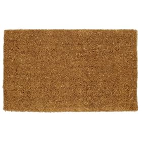 William Armes Dandy Kersey Hand Woven Natural Coir Doormat with Jute, 90 x 55 cm