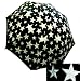 Apparel : Punk Rock Retro SILVER NAUTICAL STARS Rain Umbrella