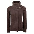 Eight2Nine Damen Fleece Jacke Reissverschluss, hoher Kragen,
