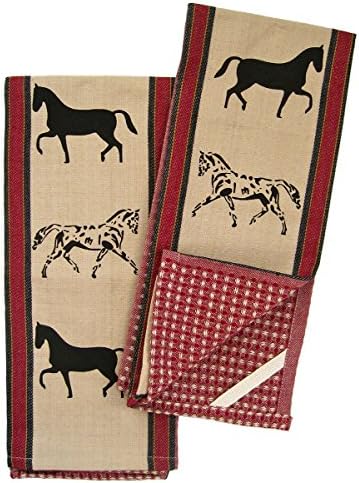 Show Horses - Set of 2 Kitchen Towels All Cotton
