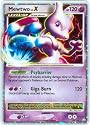 Pokemon Diamond and Pearl Legends Awakened Mewtwo LV.X Holofoil Card