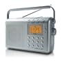 Coby CX789 Digital AM/FM/NOAA Radio with Dual Alarms, silver