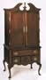 TV Armoire Stand with Queen Anne Style Legs Cherry Finish