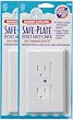 Safe Plate for Electric Outlet - Bulk 25 Pack - White with Single Screw