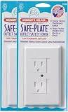 Safe Plate for Electric Outlet - Bulk 25 Pack - White with Single Screw