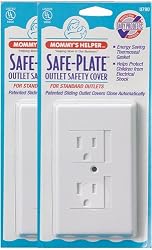 Safe Plate for Electric Outlet - Bulk 25 Pack - White with Single Screw