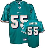 Men`s Miami Dolphins #55 Joey Porter Team Replica Jersey