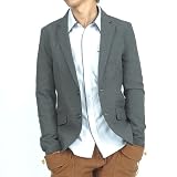 (シャインヒル)Shinehill テーラード ジャケット メンズ センターベンツ 2つボタン ( ブレザー 2B JKT )(GRAY)