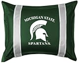 IMAGE OF Michigan State Spartans Sideline Pillow Sham - Standard