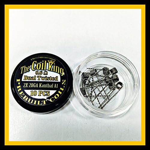 10 Pack Pre Built Coils Clapton Hive Tiger Twisted Fused Flat Dual Quad Prebuilt Pre Made (Dual Twisted 0.6Ω (2x 28GA))