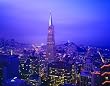 Fog Settles Over Transamerica and Coit Towers in San Francisco - Moody 16"x20" Photographic Print by Carol M. Highsmith