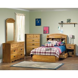Kids Bedroom Furniture Set in Country Pine - South Shore Furniture - 3232-BSET-1