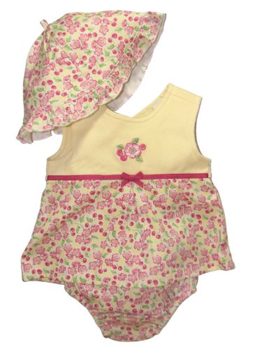 Marmalade Breezes Flower Diaper Cover Set by Little Me - Yellow - 3 Mths