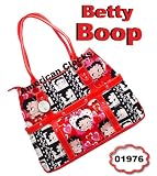 Betty Boop HANDBAG, Red/Black & White with Red Handles